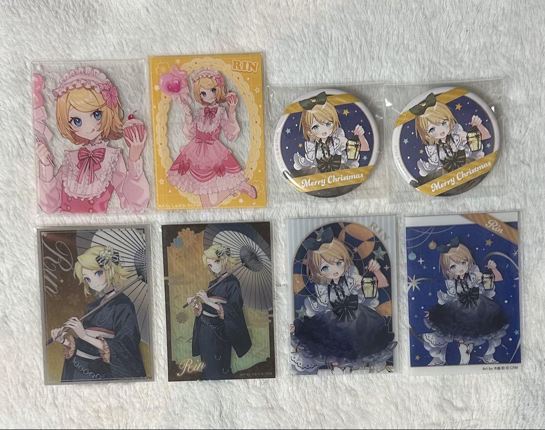 鏡音リン 初音ミク 缶バッジ アクリルカード まとめ売り - メルカリ