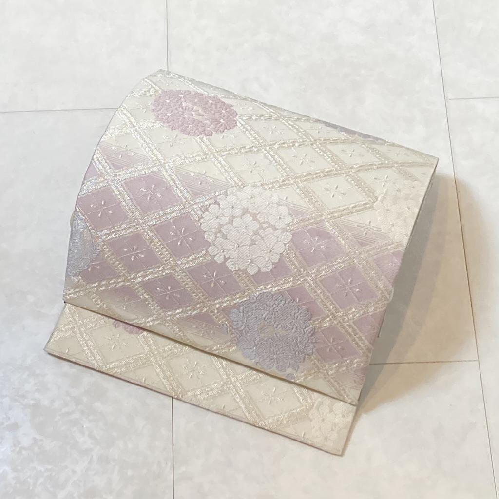 正絹 銀糸