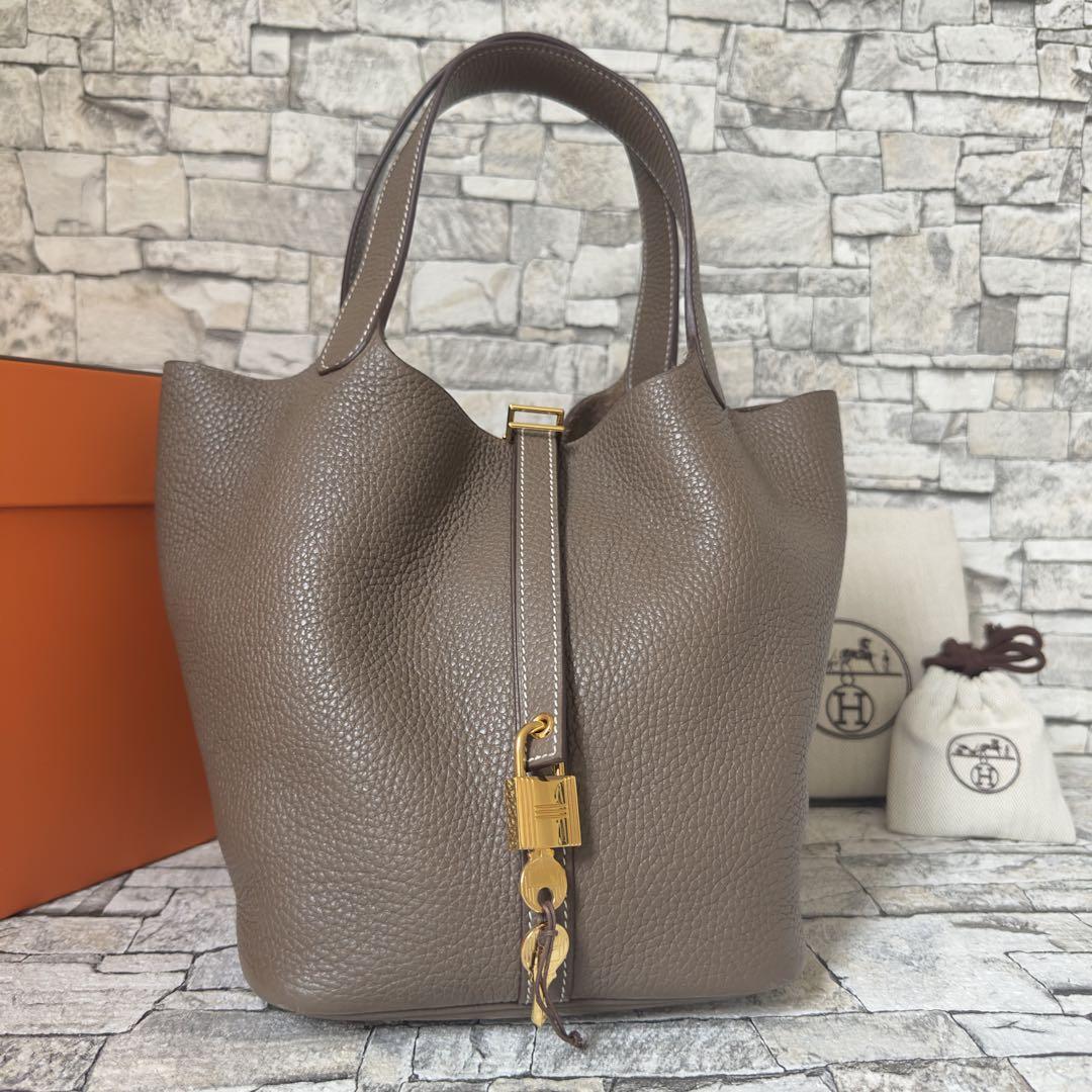 早い者勝ち♥️ HERMES エルメス ピコタンロック MM エトゥープ C刻印
