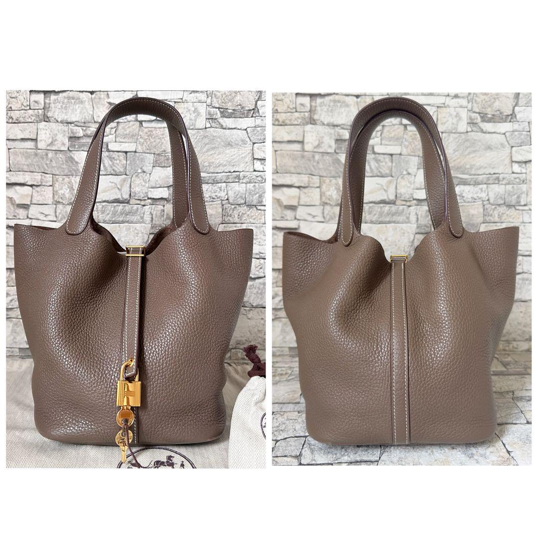 早い者勝ち♥️ HERMES エルメス ピコタンロック MM エトゥープ C刻印