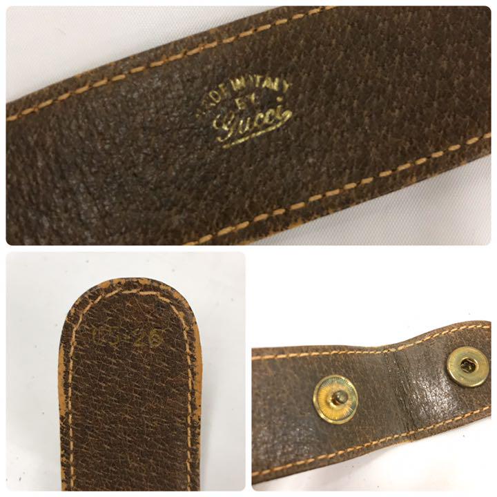 大人気好評 S1443 GGキャンバス レザーベルト h2yob-m24404453582 GUCCI Gロゴ 安い国産
