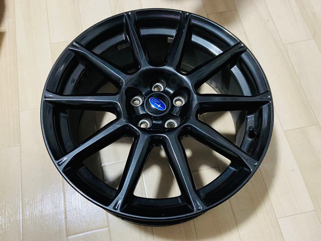 スバル BRZ イエローエディション 純正17インチホイール 4本やや傷や汚れあり BRIGHTFACE_UK
