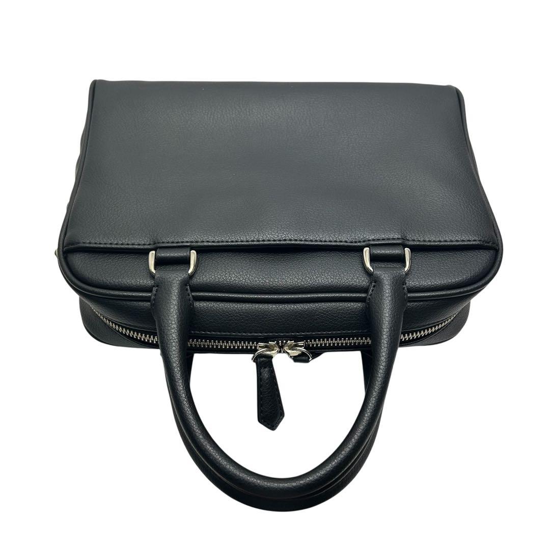 未使用級　カステルバジャック　ショルダーバッグ　ハンドバッグ　家紋　2way 黒