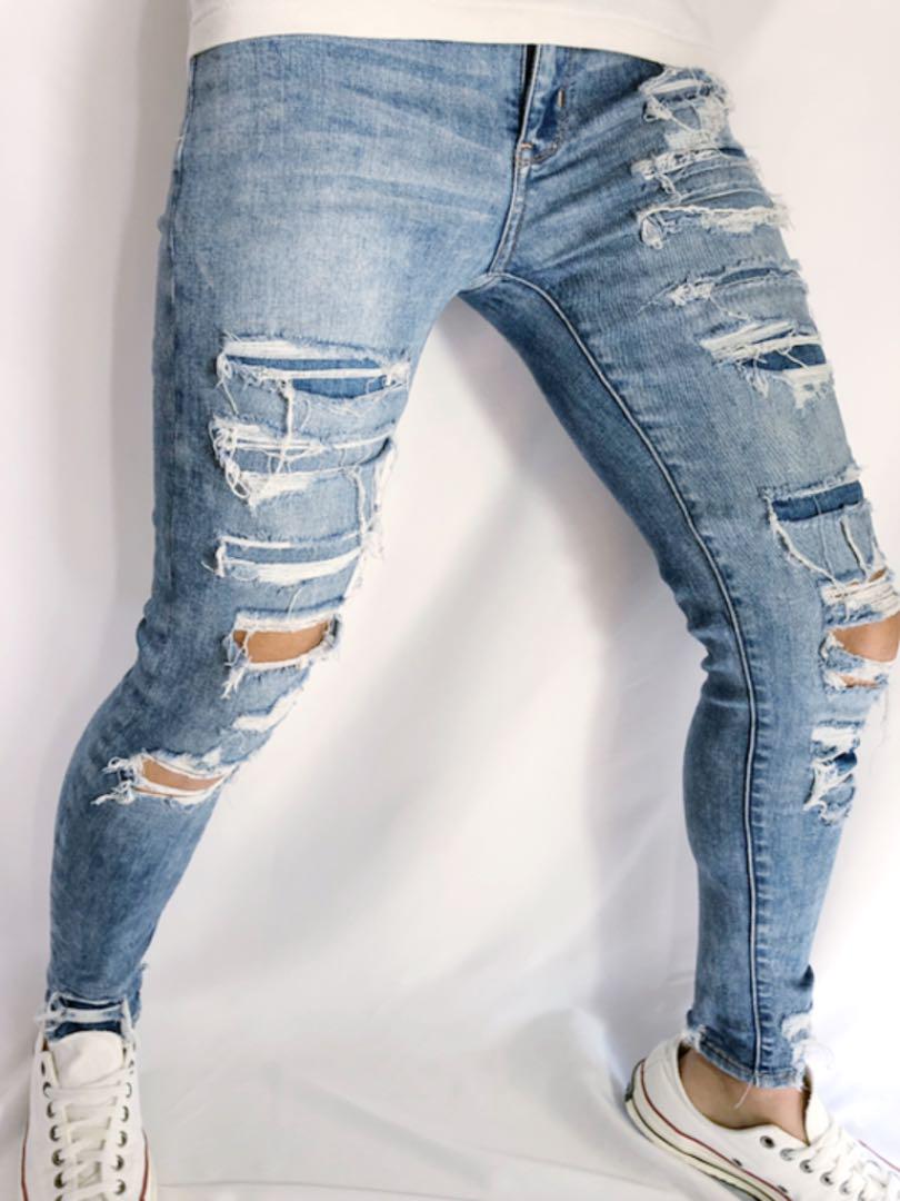 アメリカンイーグル|ダメージリペアジェギング JEGGING VhYyW-m24415240663 us4ショート 大得価低価