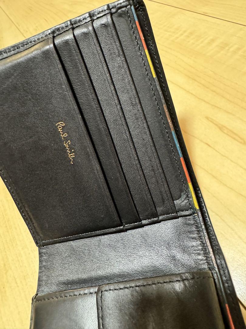 Paul Smith ポールスミス 二つ折り財布 ブライト ストライプ ステッチ