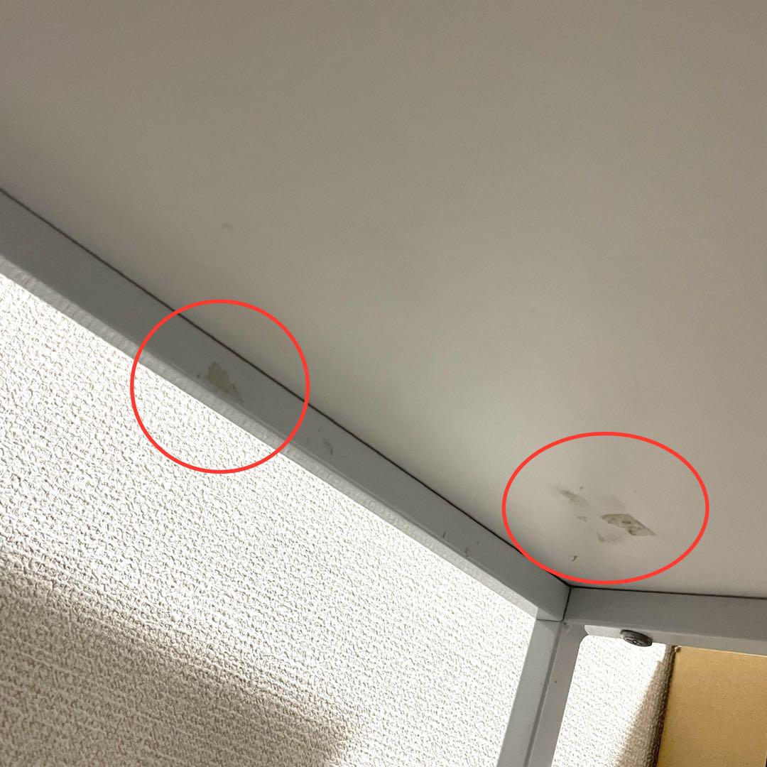 【中古美品】(※値下げ不可)アイリスプラザ L字デスク(ホワイト)