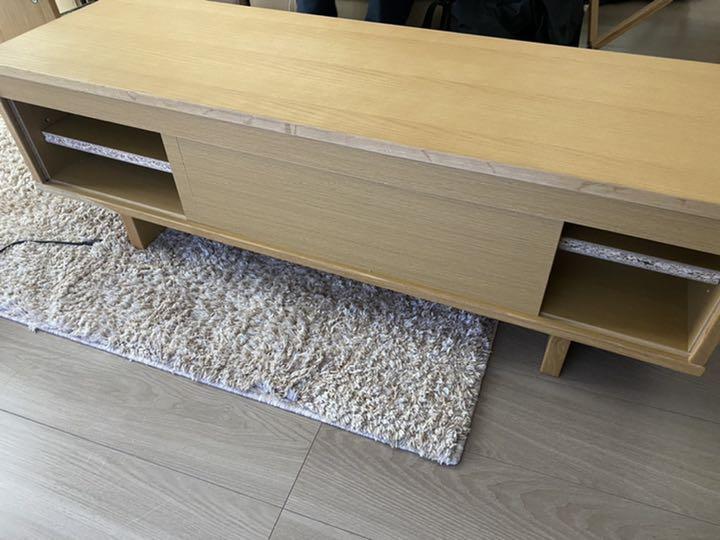 赤字超特価HOT 無印 オーク材ラック薄型 引戸 テレビボード J8qfm-m24418720275 低価再入荷