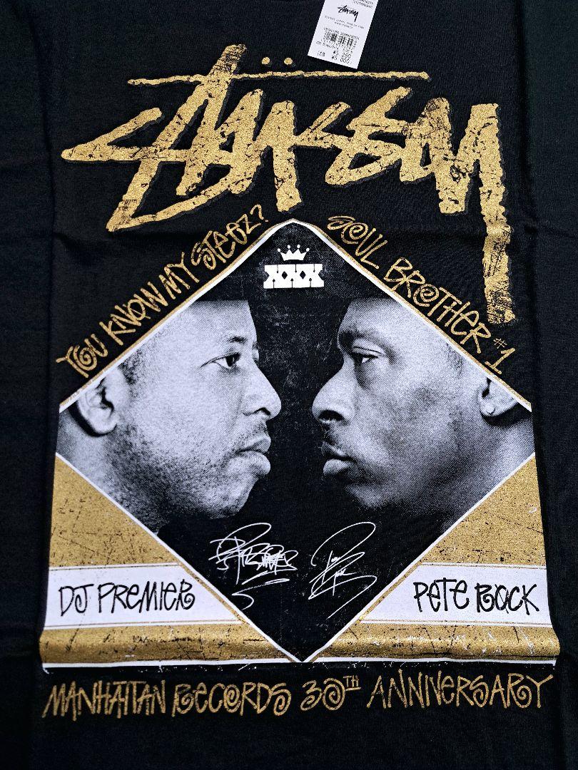 新品・黒×金 Stussy DJ Premier & Pete Rock T／M - メルカリ