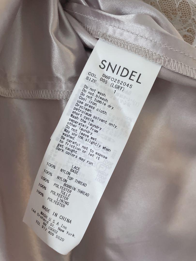 SNIDEL スパンコールレースドレス 1 新品未使用 即日発送◎