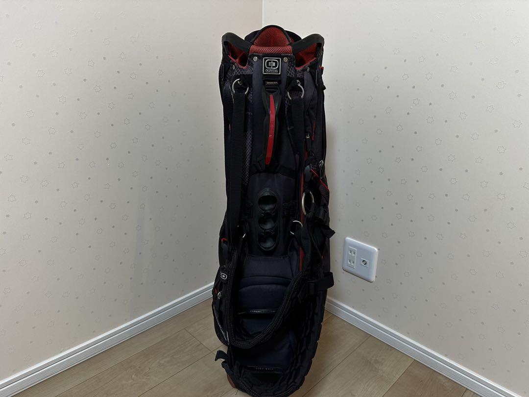 OGIO スタンドゴルフバッグ 黒/赤