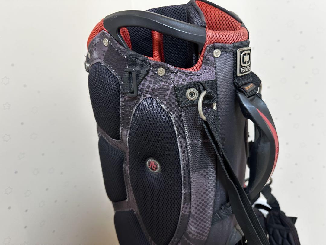 OGIO スタンドゴルフバッグ 黒/赤