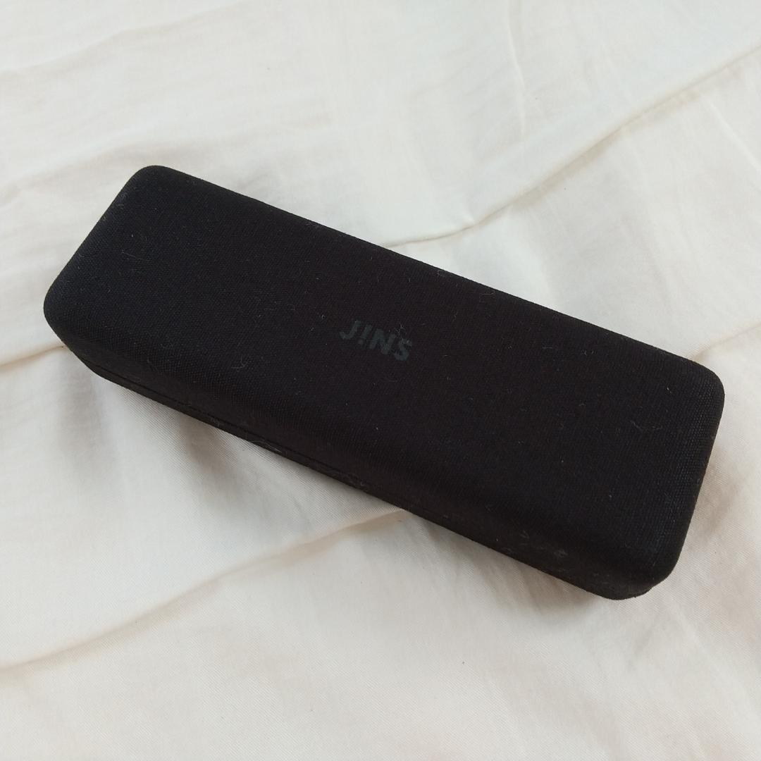 JINS ジンズ メガネケース 眼鏡ケース メガネ拭き（クリーナー）付き
