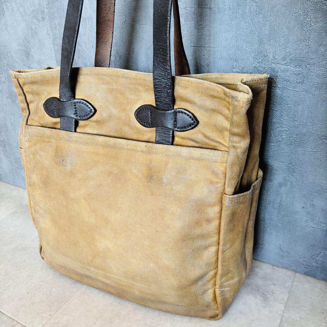 【旧タグ】Filson ラギッドツイル　トートバッグ　ジッパー付　USA製 旧タグ】Filson ラギッドツイル トートバッグ ジッパー付 USA製