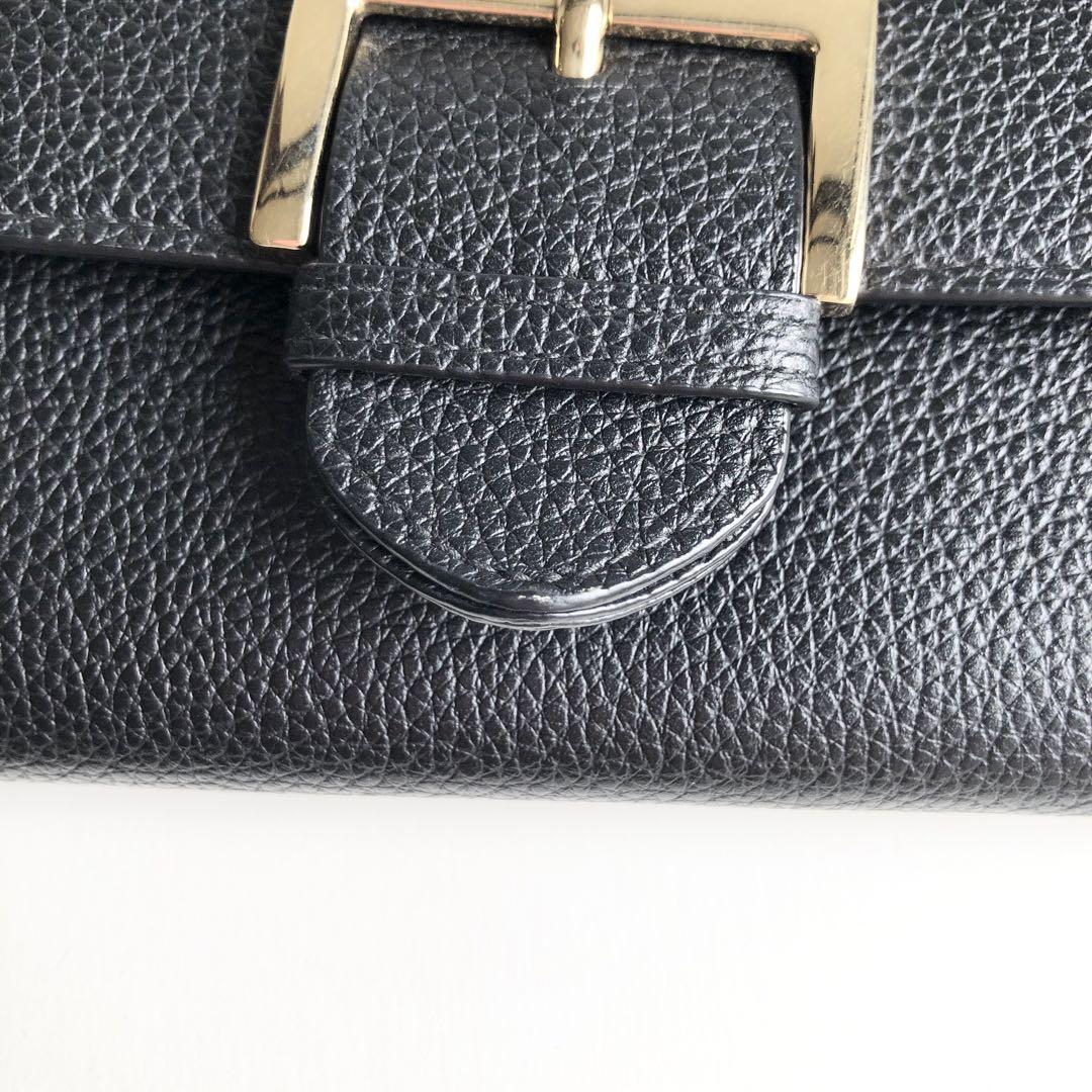 新品保管✨FURLA フルラ 長財布 レザー バックル　ブラック