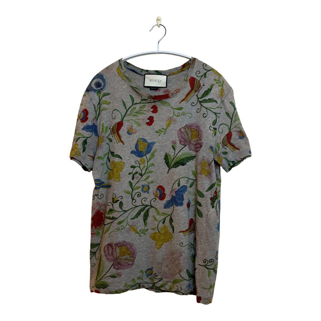 グッチフローラSサイズ半袖Tシャツトップス花柄フラワーレディース