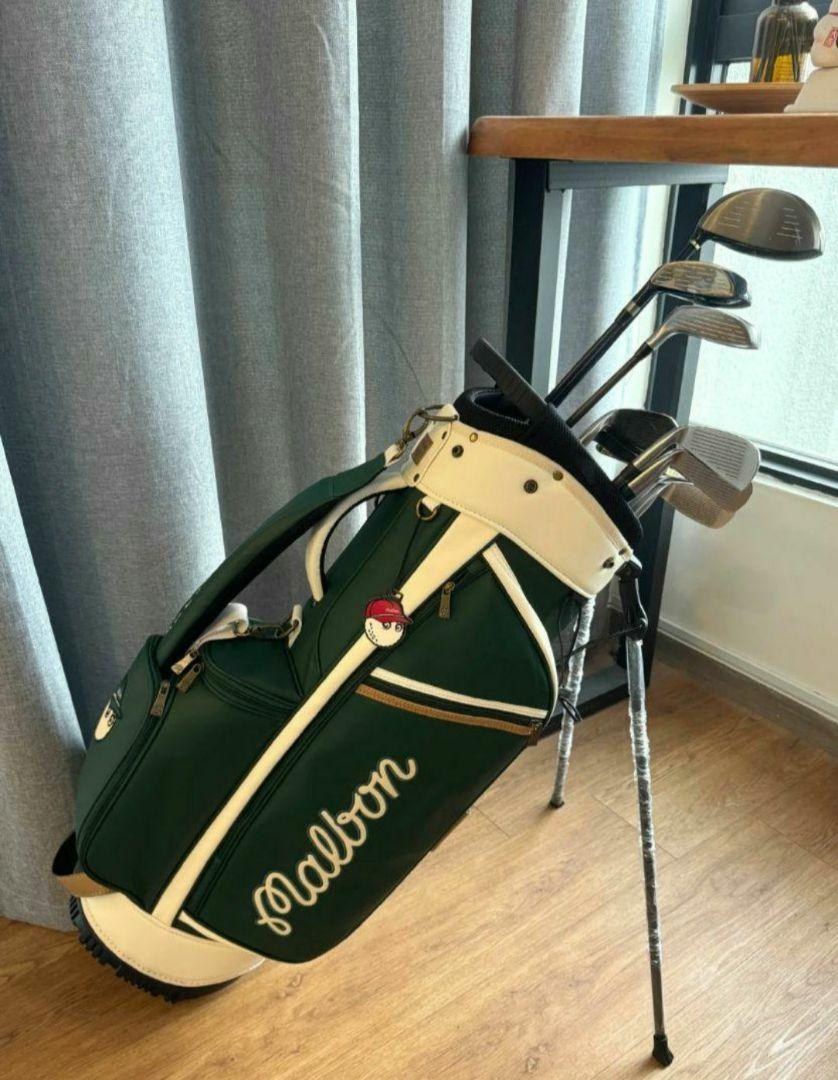 Malbon golf 大人気★マルボンゴルフキャディバッグ スタンド型 緑