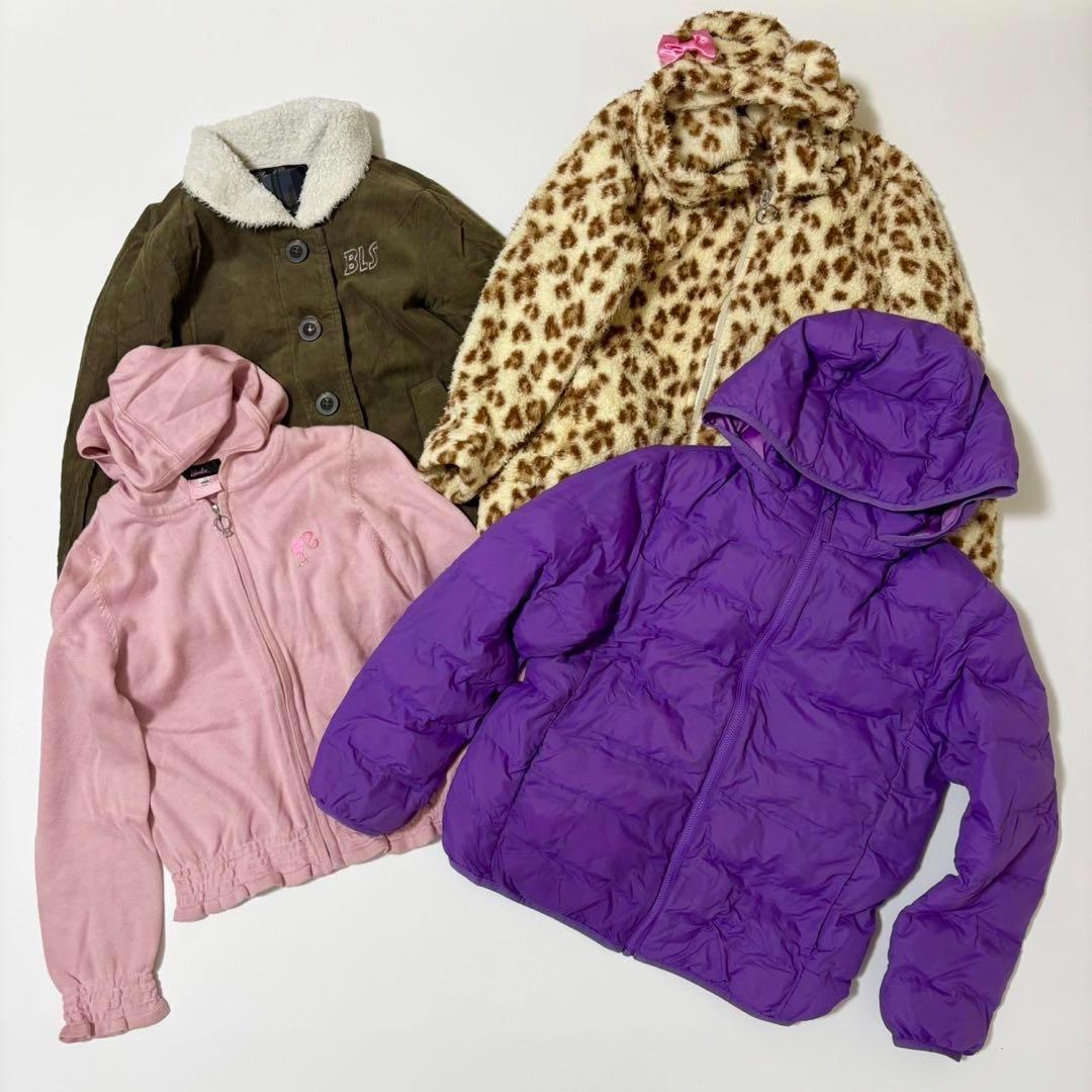 【24点】新品あり　女の子　まとめ売り　140〜150㎝　アウター　秋　冬 キッズ♡女の子【140】24点♡子供服 まとめ売りキッズ 可愛い系
