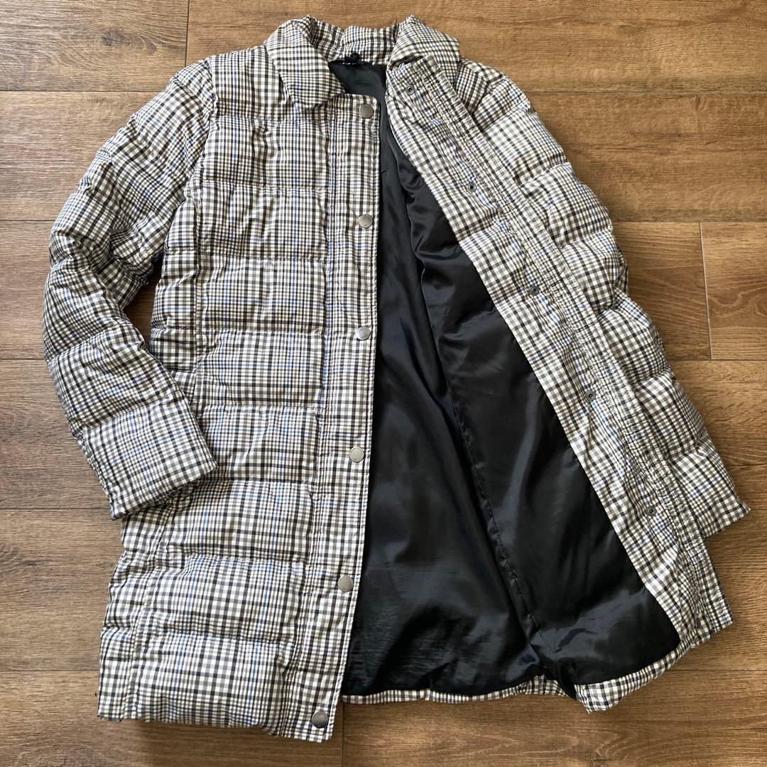 BrooksBrothersブルックスブラザーズ チェック柄 ダウンジャケットS・Brooks Brothers