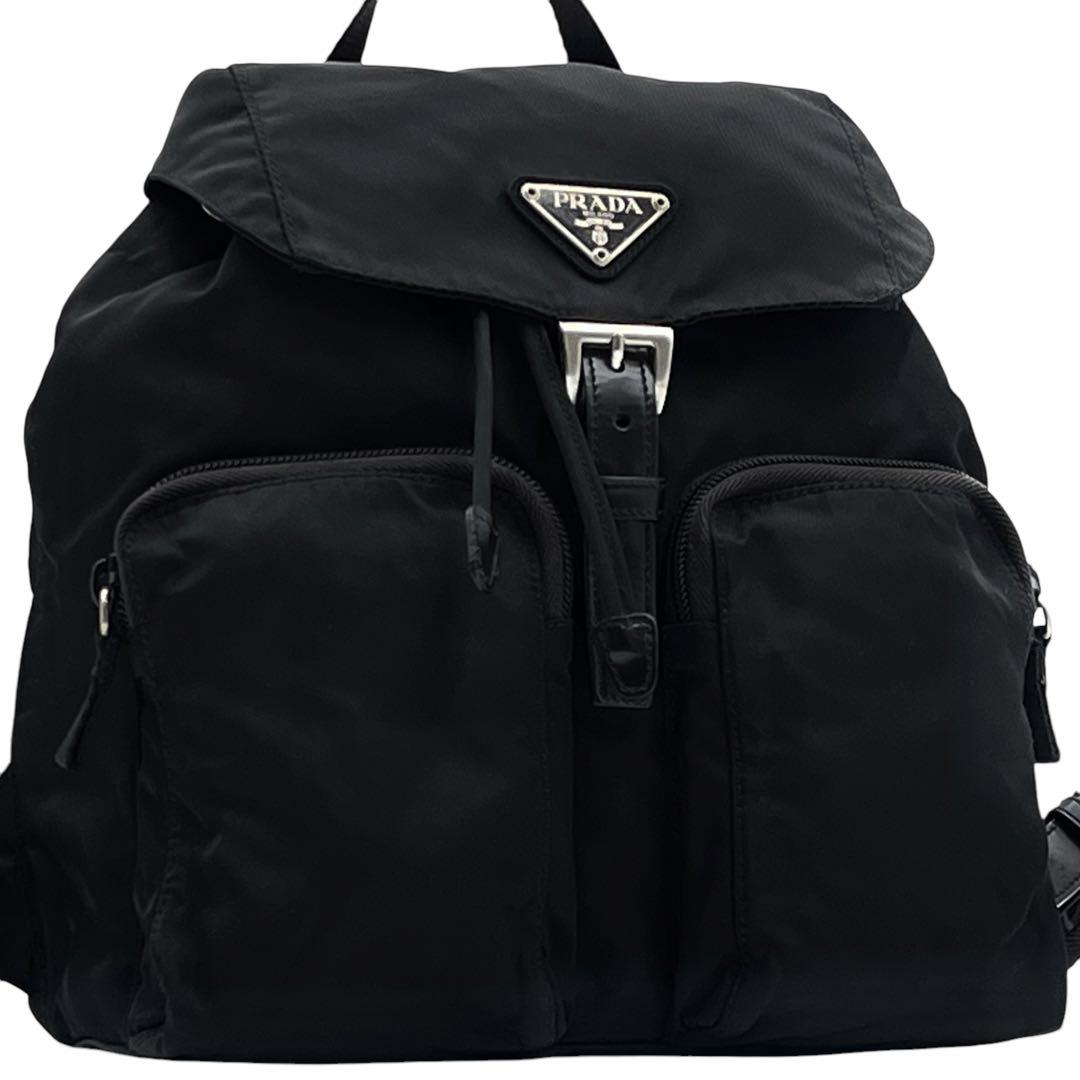 【美品】PRADA プラダ　リュック　ナイロン　ブラック　バックパック