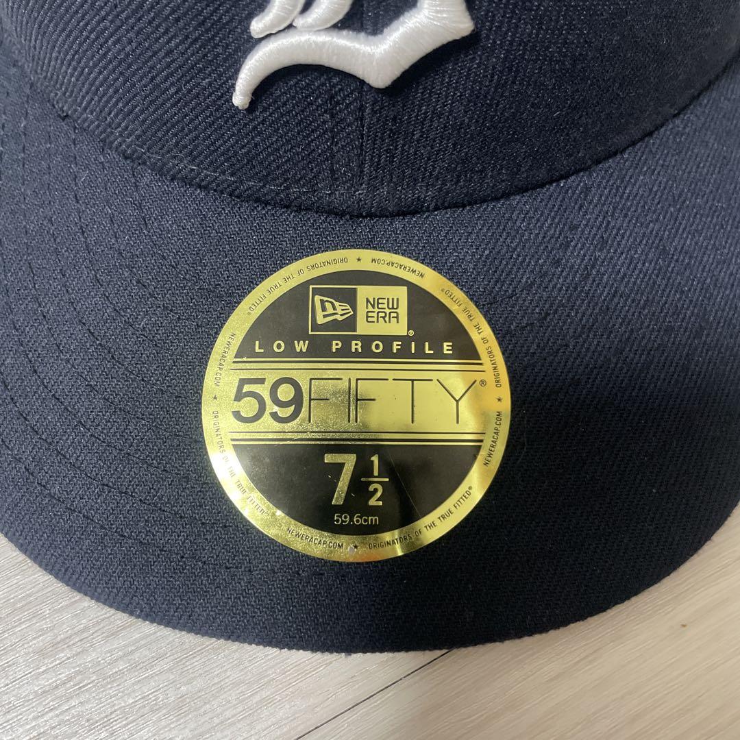 NEW ERA 59FIFTY ベースボールキャップ ネイビー 7 1/2 - メルカリ