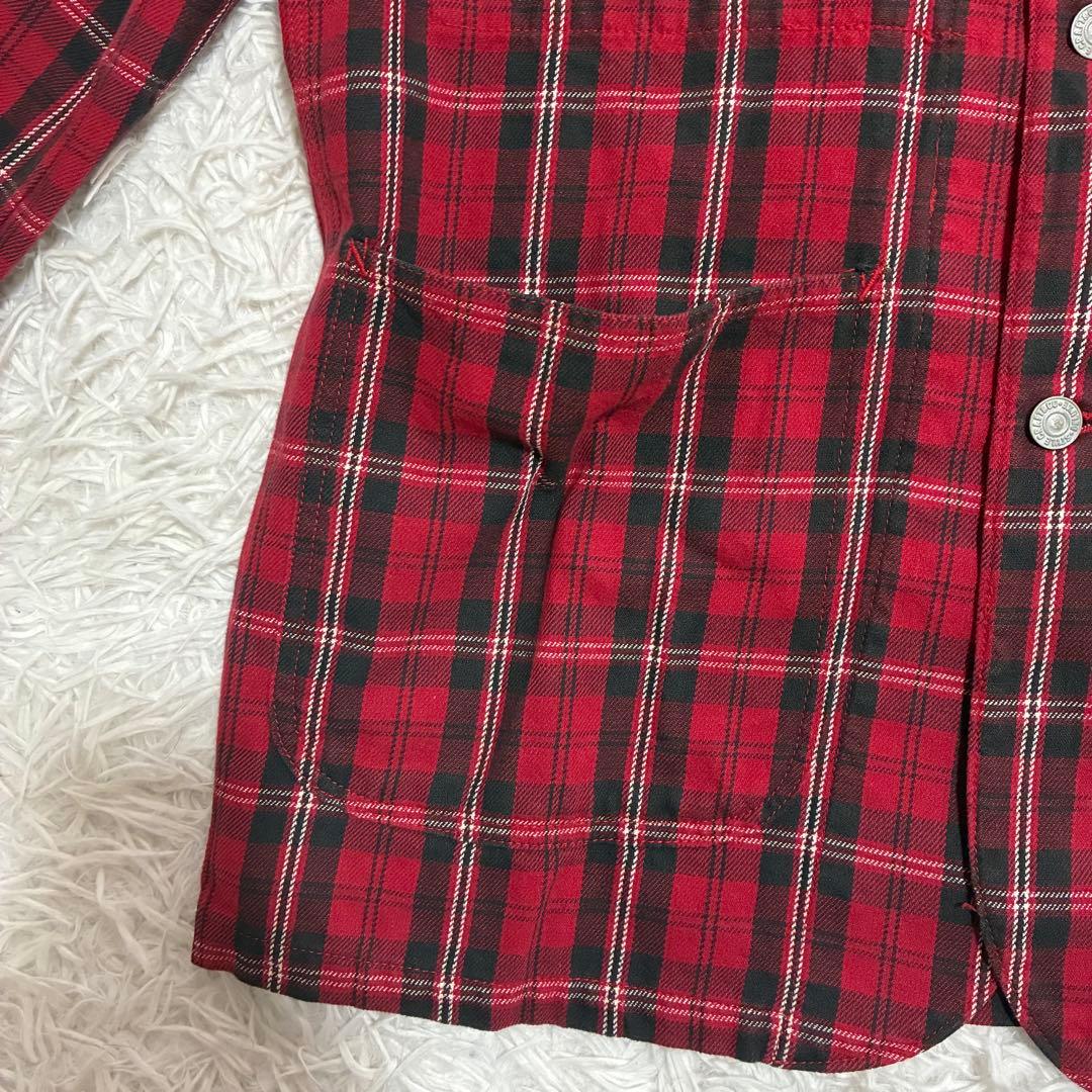 【EVISU】エヴィス カバーオール ジャケット チェック柄 38