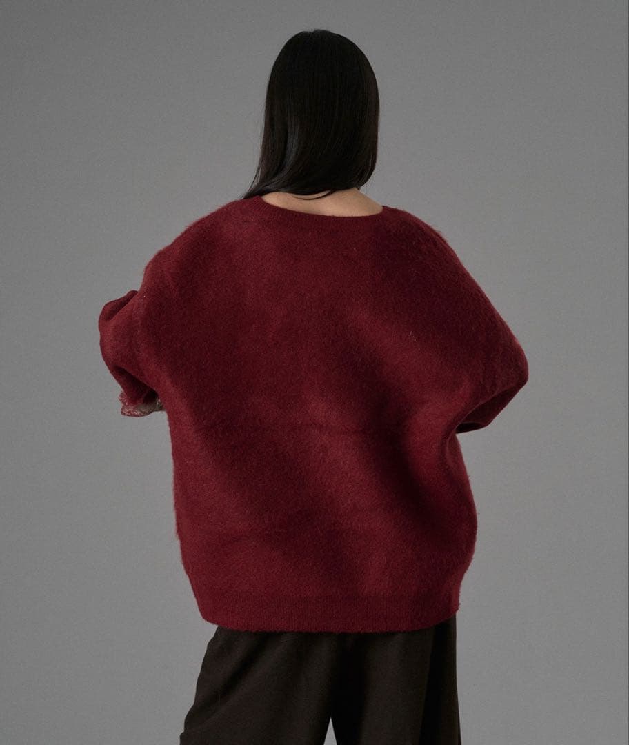 ONCILY / GRADATION HEART SHAGGY KNIT ONCILY / GRADATION HEART SHAGGY KNIT