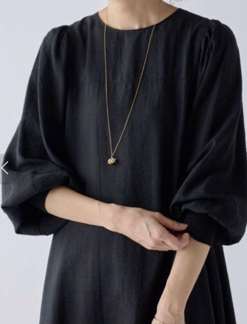 美品 BEARDSLEY 2way ワイドスリーブテントワンピース