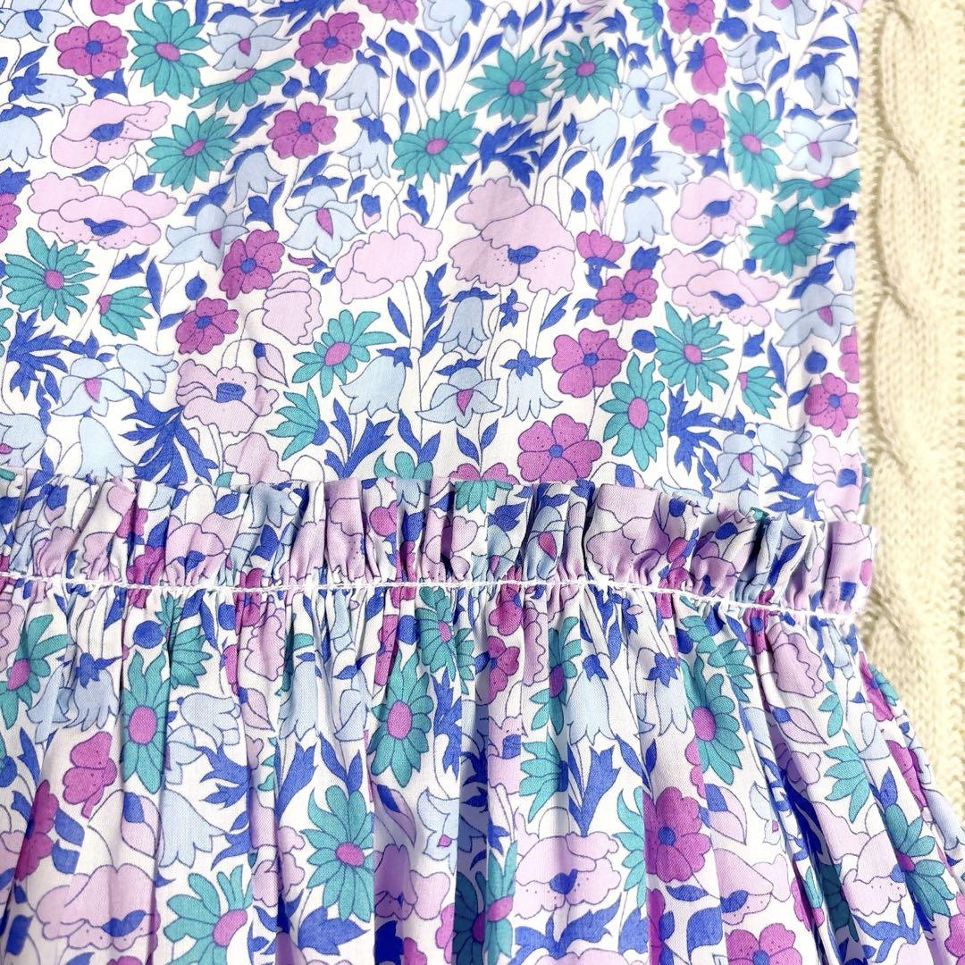 新品 Jacadi × LIBERTY 花柄 パープル ワンピース 6A - メルカリ