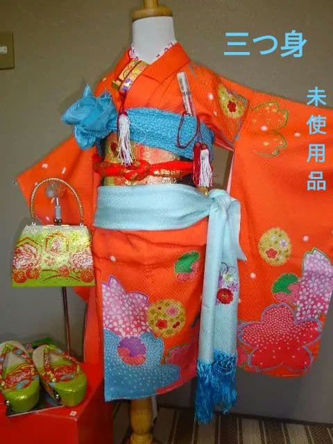 女児三つ身着物フルセット100cm