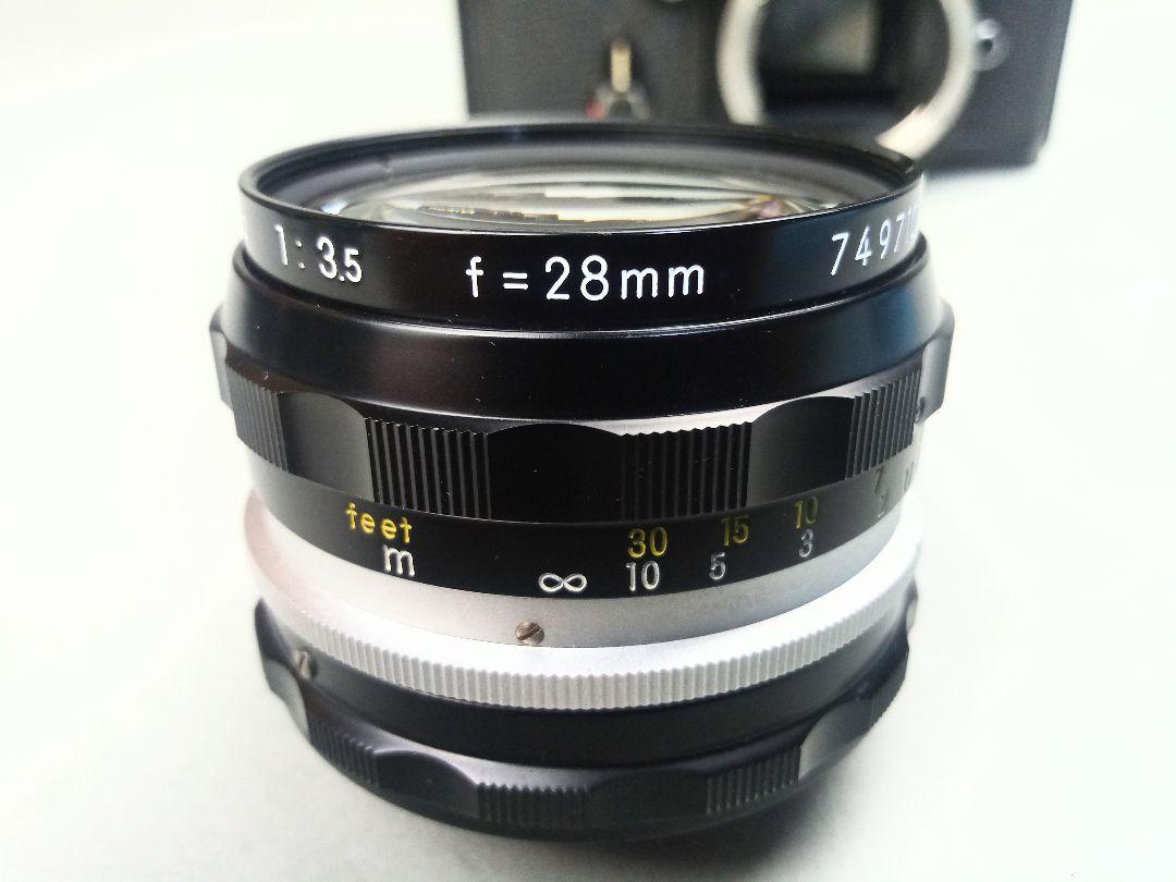Nikon F2 28mm f3.5 ブラックボディ 実働機
