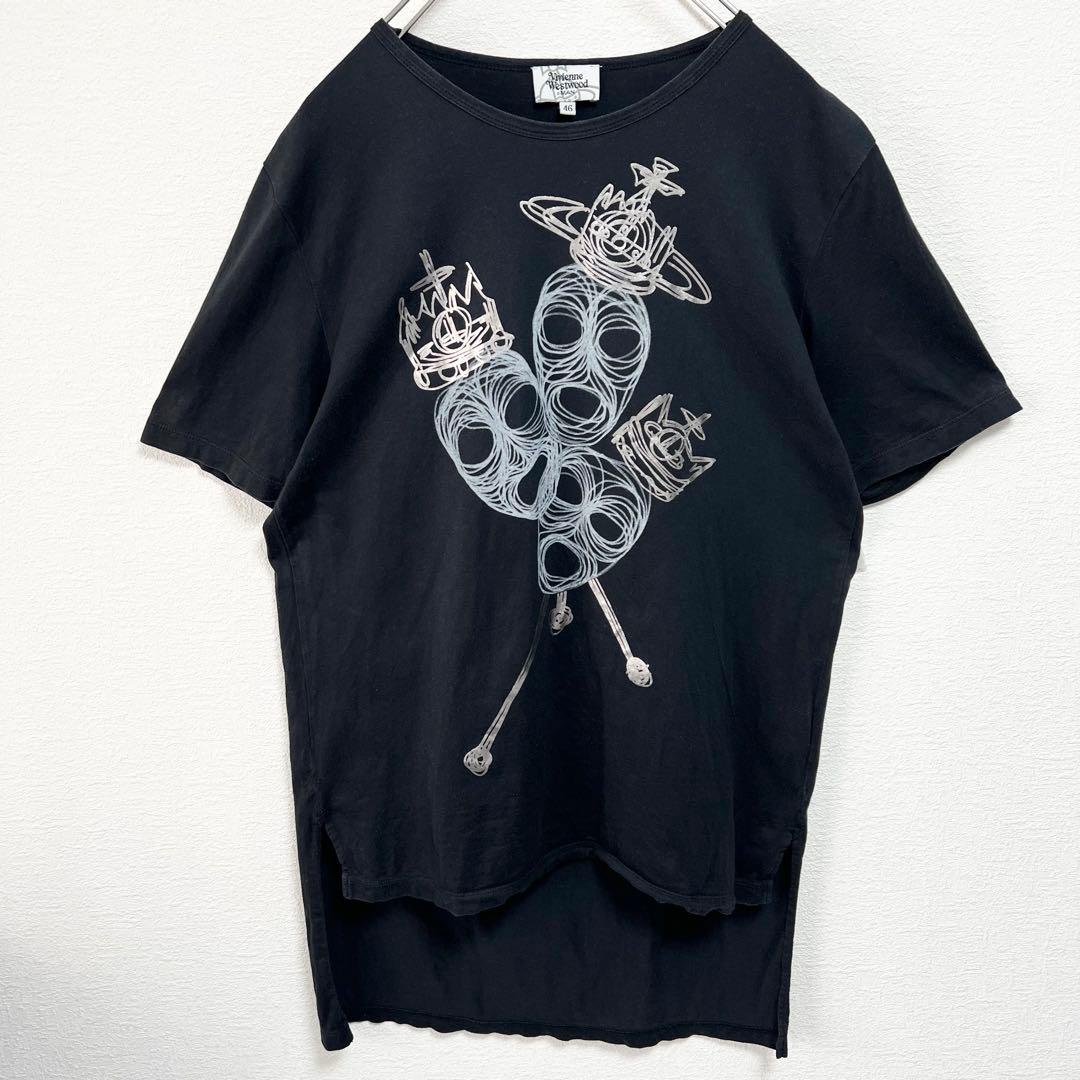【入手困難】ヴィヴィアンウエストウッド✨️変形 Tシャツ 半袖 オーブ 王冠 M 【入手困難】ヴィヴィアンウエストウッド✨️変形 Tシャツ 半袖 オーブ 王冠 M