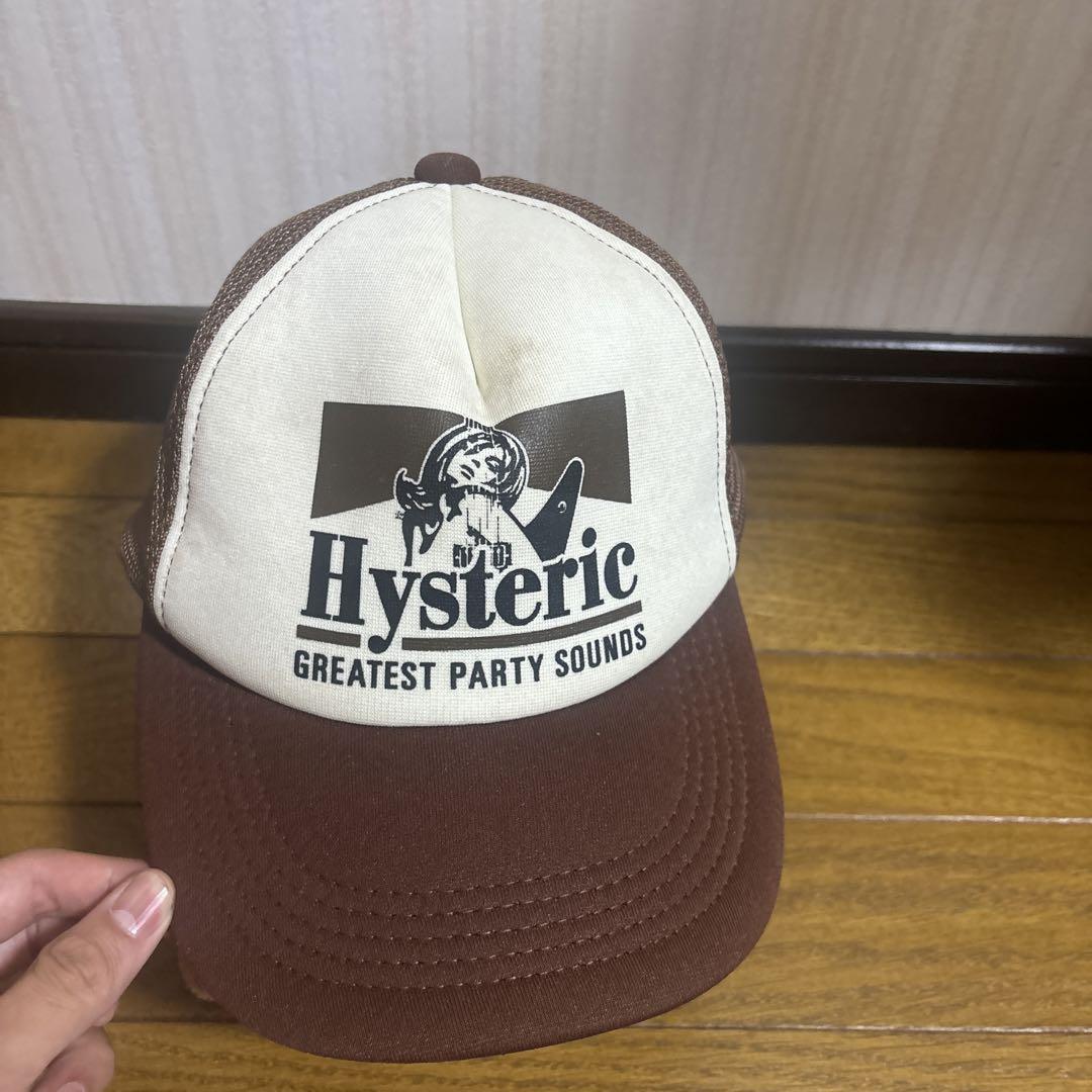 HYSTERIC GLAMOUR]HYSTERIC RECORDS メッシュキャップ/BROWN