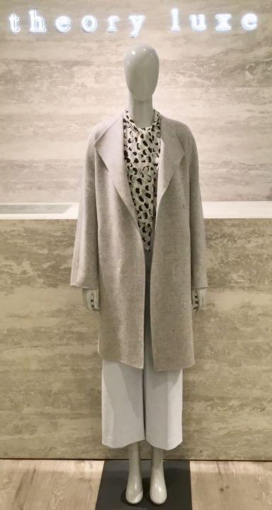 グランドセイコー セール Theory luxe 19aw ノーカラーコート ベージュ ジャケット・アウター