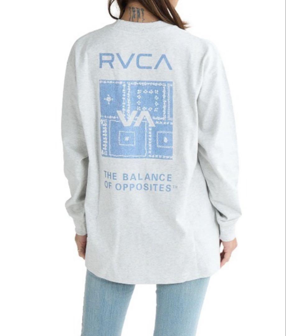 RVCA ルーカ レディース 長袖Ｔシャツ バンダナ柄ロンＴ Ｍサイズ