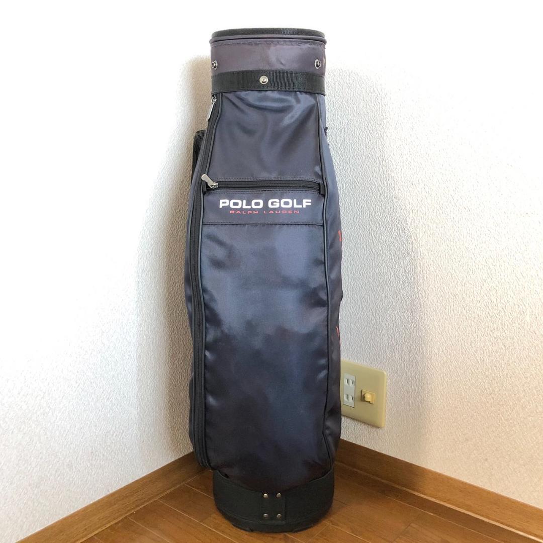 【希少】 PORO GOLF ラルフローレン キャディバッグ 6分割 ネイビー 希少】 PORO GOLF ラルフローレン キャディバッグ 6分割