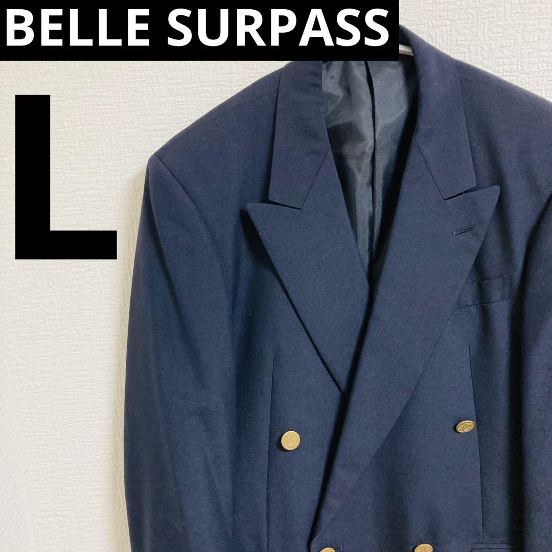 BELLE SURPASS ダブルブレスト　ブレザー　金ボタン　紺ブレ