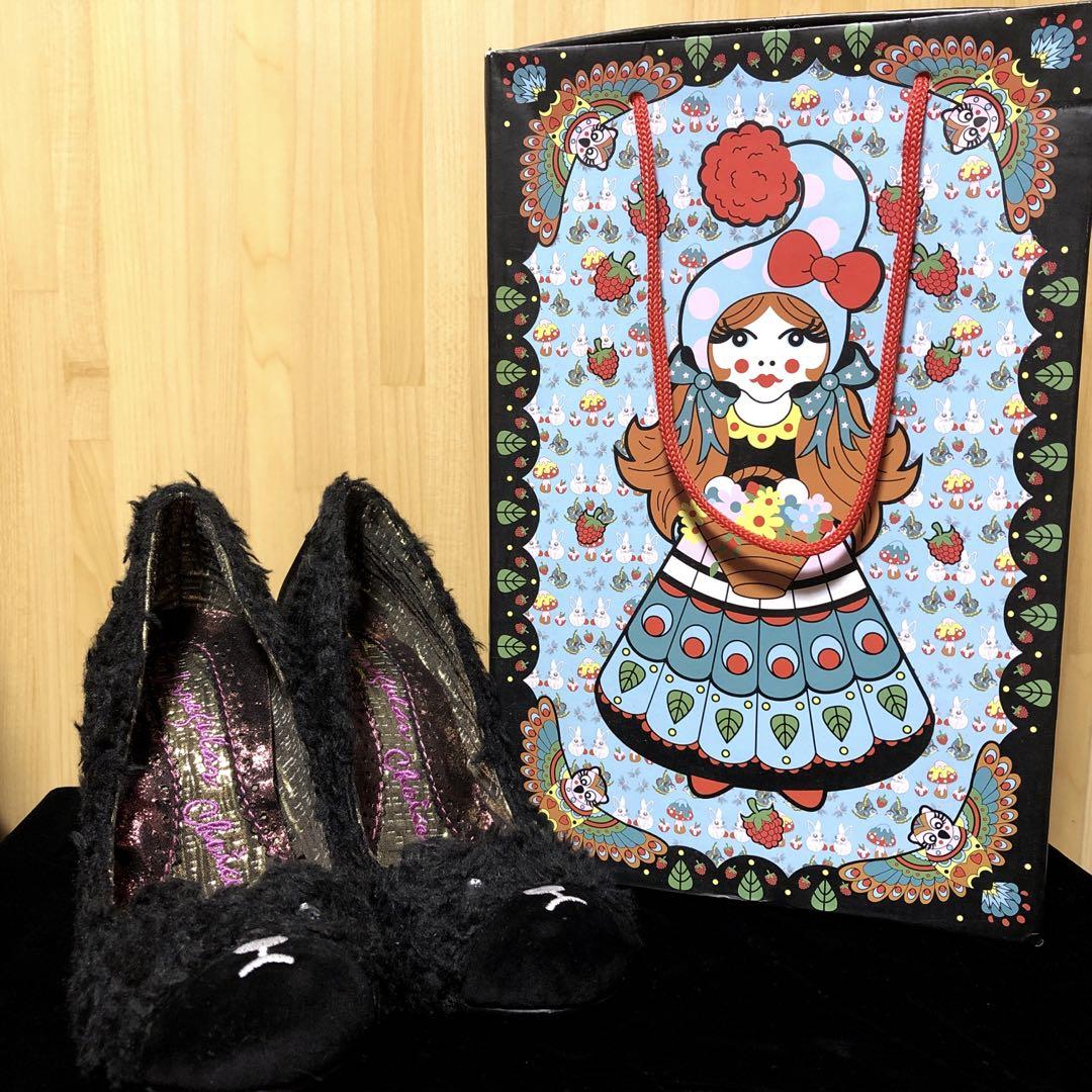 Irregular Choice クマちゃん パンプス ボア