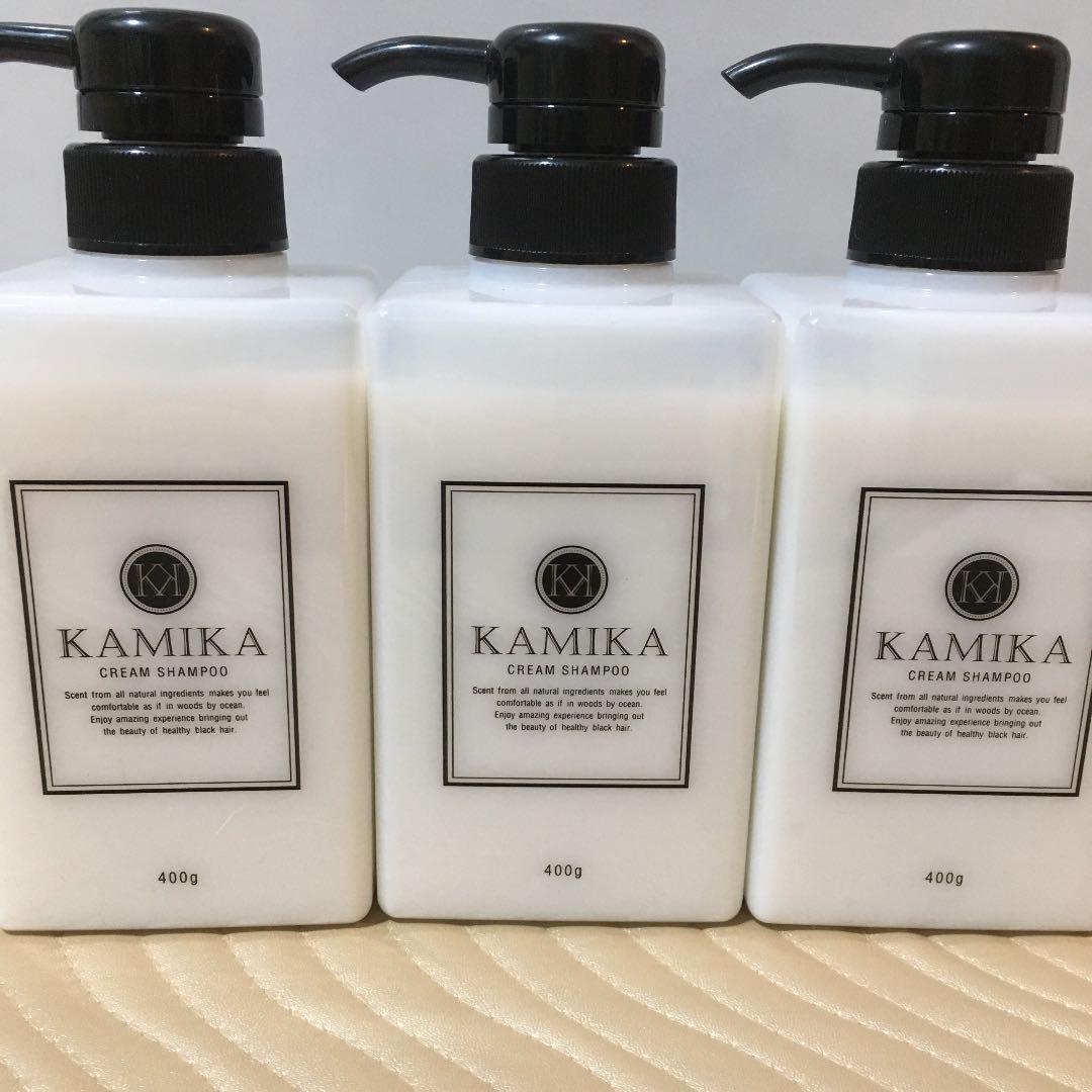 全品限定セール シャンプー-カミカ 黒髪クリームシャンプー KAMIKA 400g×3本セット 全品限定セール シャンプー-カミカ 黒髪クリームシャンプー KAMIKA 400g×3本セット