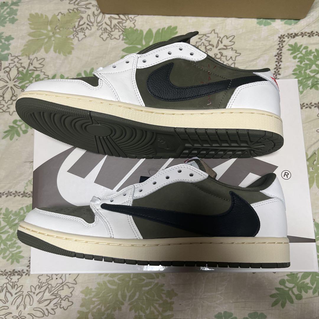 TravisScott × Nike AJ1 Low\"ReverseOlive\"