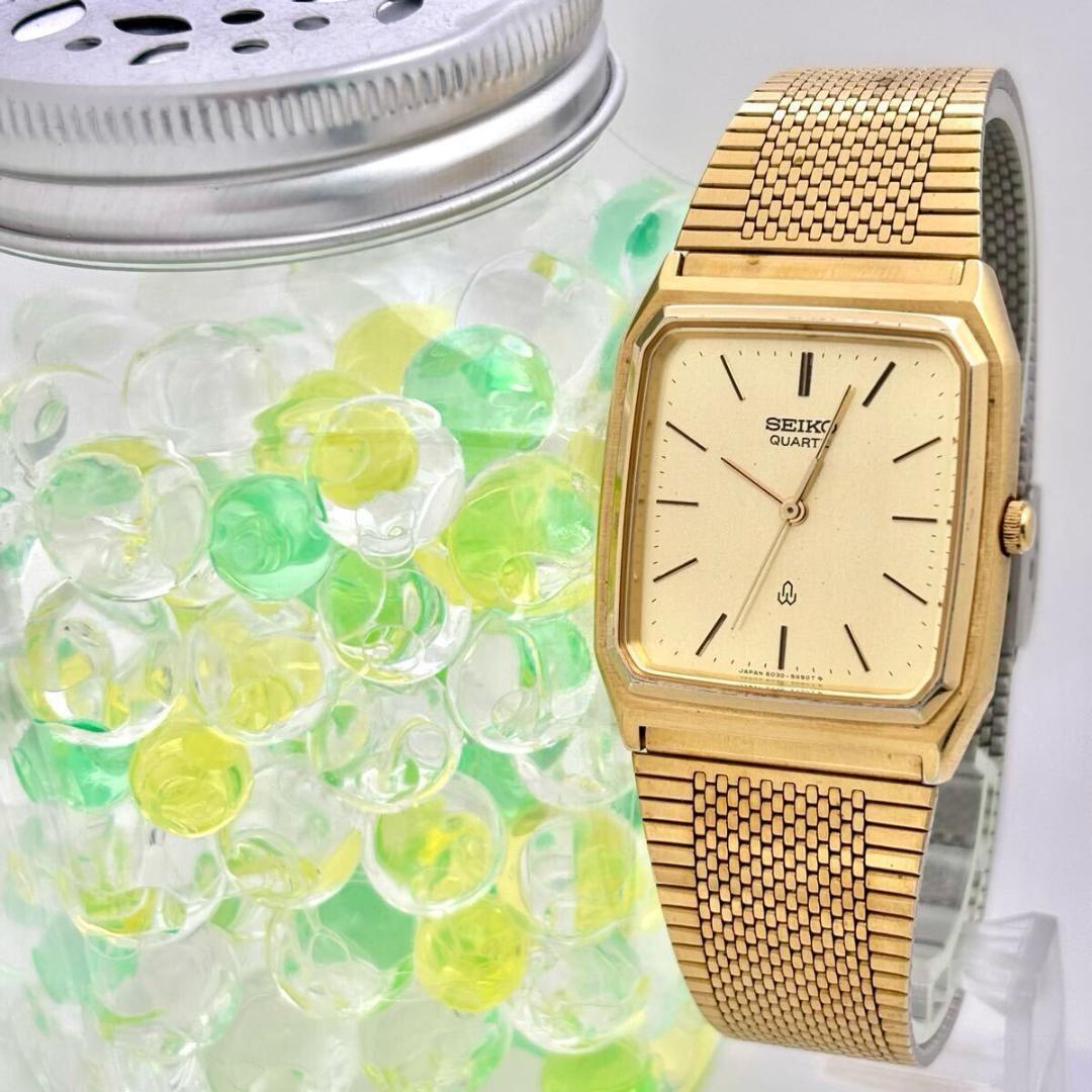 稼動 腕時計　SEIKO セイコー　ゴールド　新品電池　2P ブレス　A25 ◇稼働 SEIKO 腕時計 ゴールド 新品電池 レディース レザー