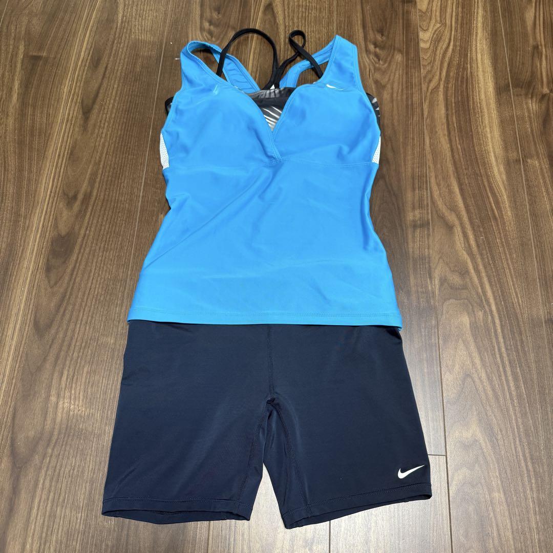 試着のみ　ナイキ NIKE フィットネス水着 レディース 水色　XL