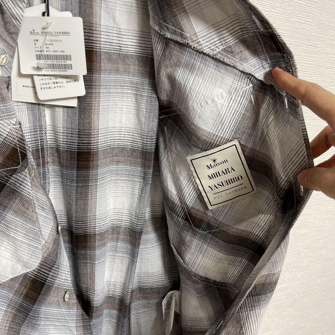 ったため maison mihara yasuhiro サイズ46 WLORk-m24477770540 グレー