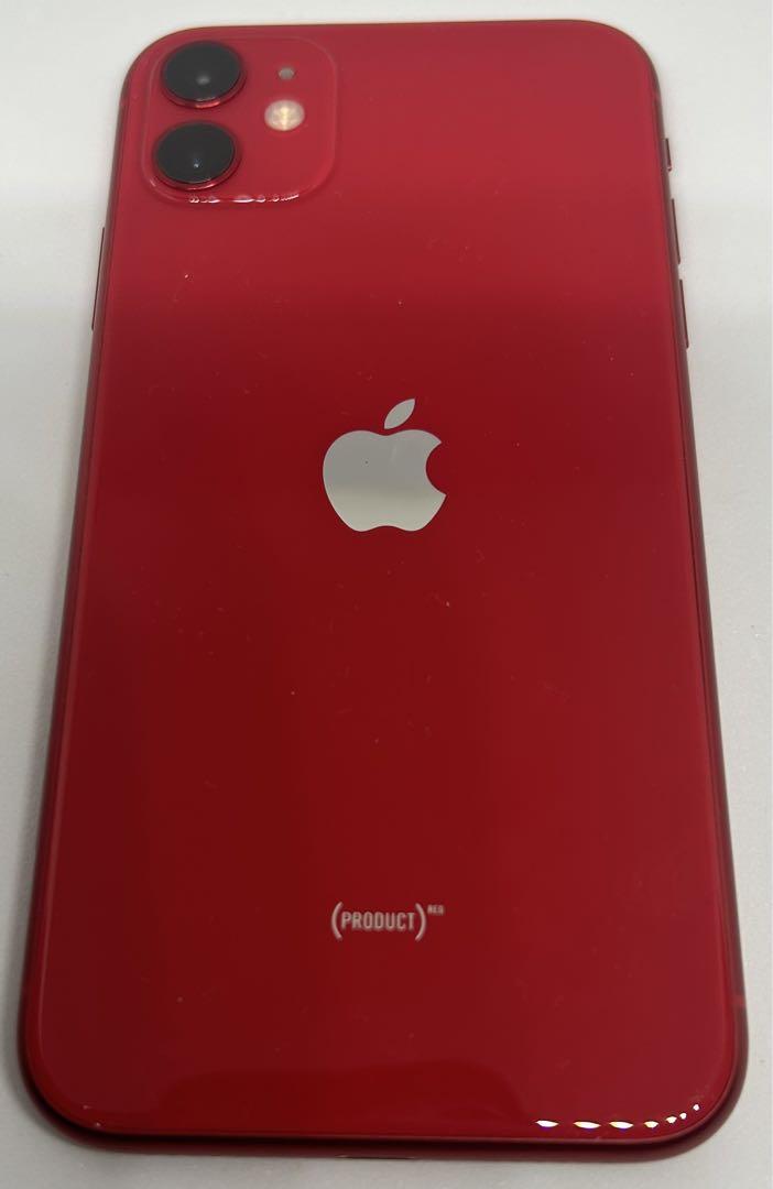 中古】iPhone11 64GB プロダクトレッド MWLV2J／A SIMフリー