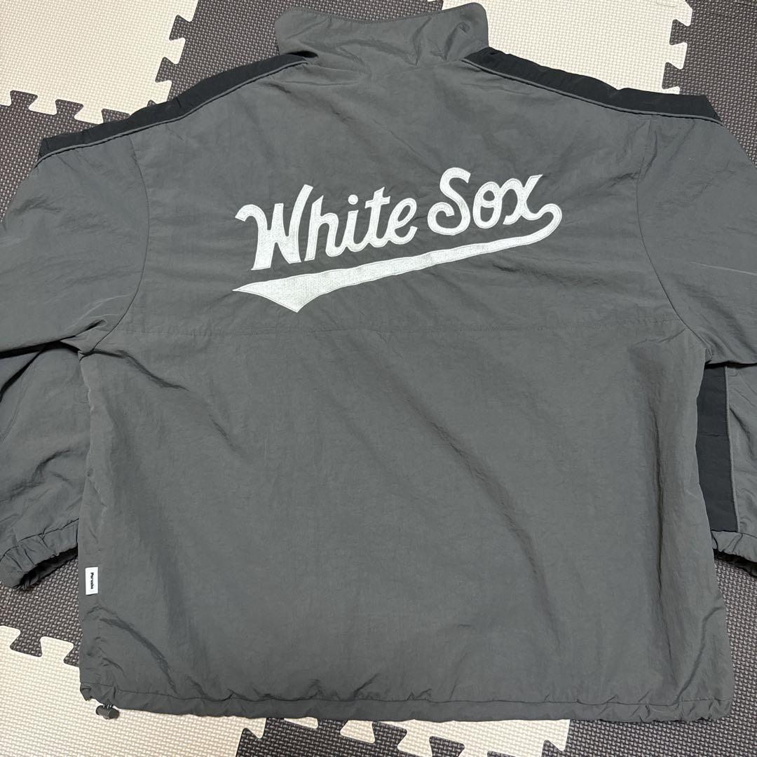 Perushu × MLB White Sox スタンドネックナイロンブルゾンM