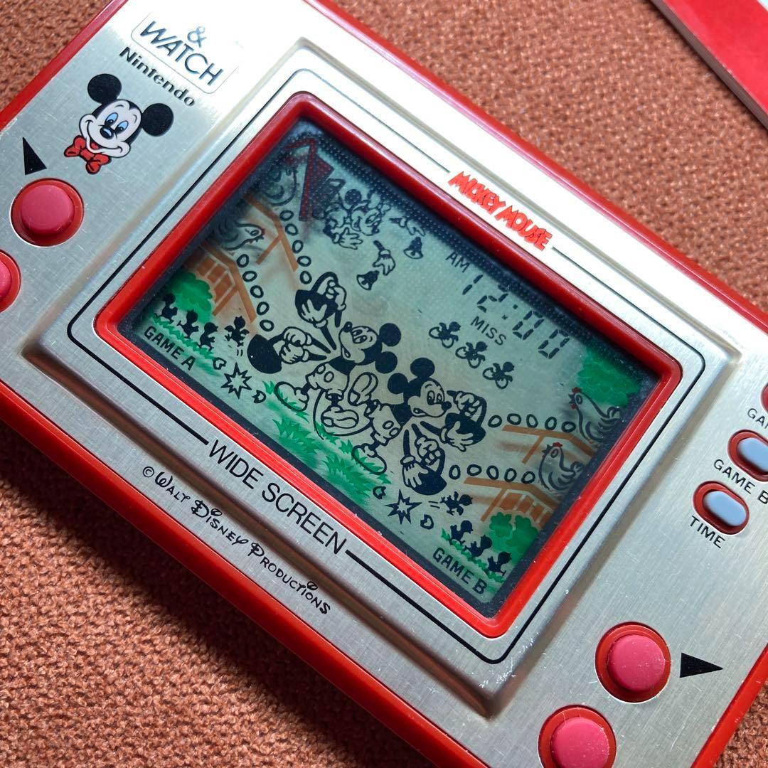【超歓迎】 動作確認済】任天堂 説明書付き ミッキーマウス ゲームウォッチ Nintendo Switch