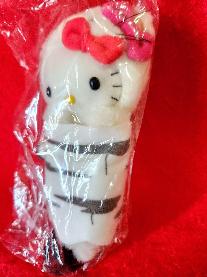 ハローキティ　　オコジョ　　白　ぬいぐるみ　マスコット　キティ