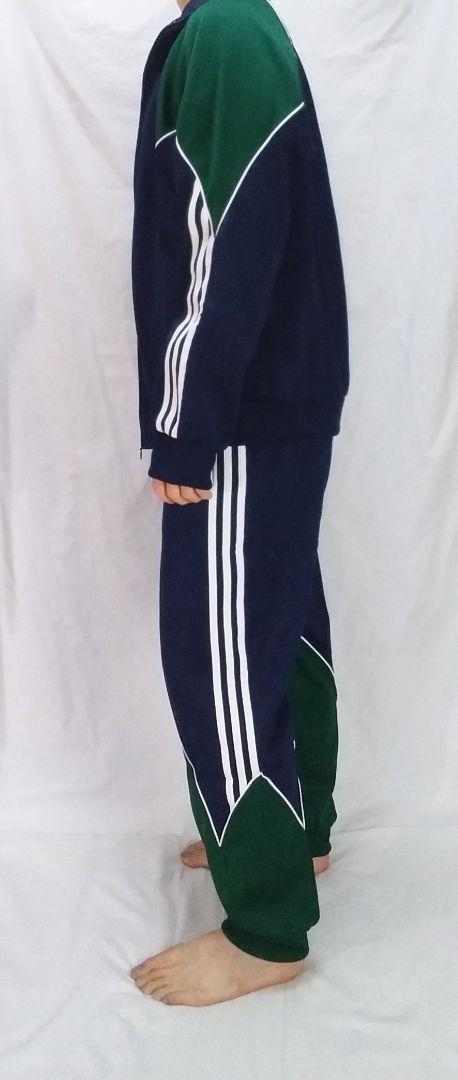 トラインの═ 新品 ジャージ 上下 紺×緑 bVu5L-m24485826068 L adidas originals ップインポ