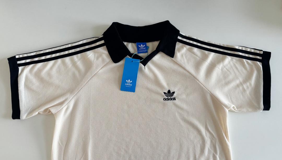 新品adidas アディダス ワッフル Tシャツ 半袖 ポロシャツ男女兼用L、t
