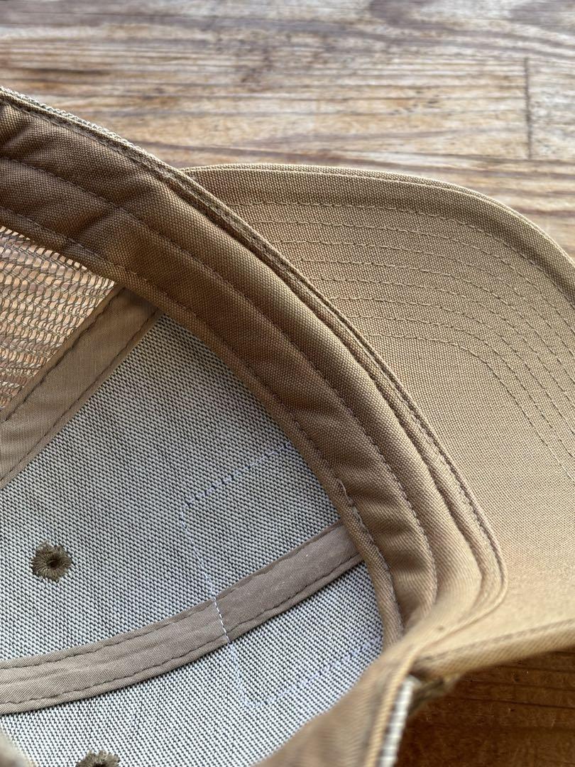 PATAGONIA ベージュキャップ 山のロゴ刺繍