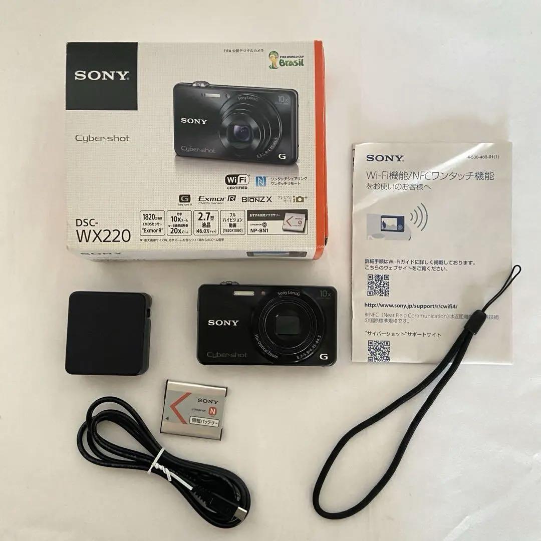 動作良好✨極美品 ソニー SONY Cyber-shot DSC-WX220 黒